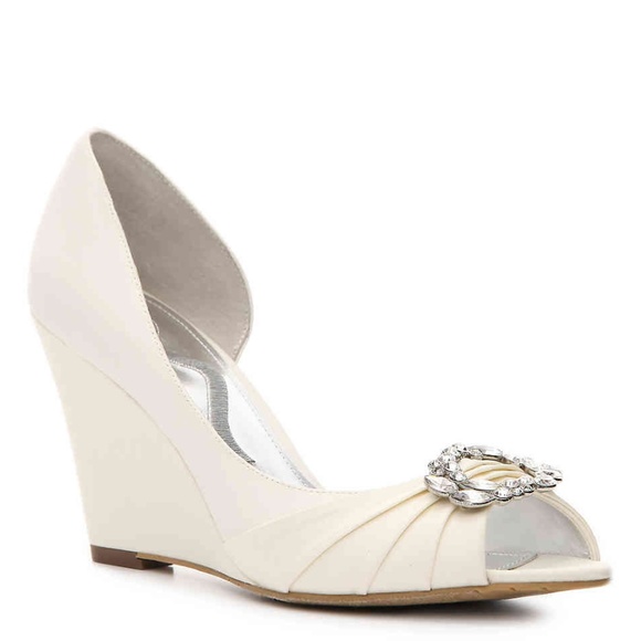 nina wedge wedding shoes